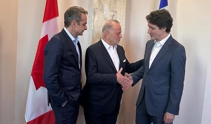 Στην επένδυση του Ομίλου, εστίασε ο κ. Μυτιληναίος, κατά τη συνάντηση με τον κ. Μητσοτάκη και κ.Trudeau