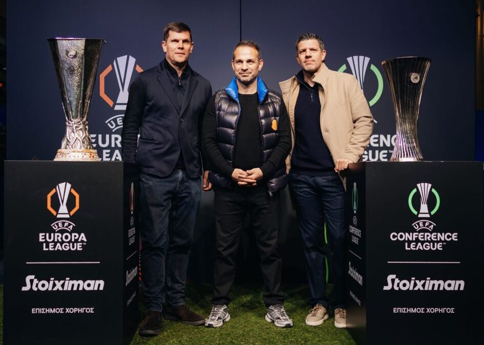 Stoiximan: Ήρθαν τα εμβληματικά τρόπαια των UEFA Europa League™ και UEFA Conference League™