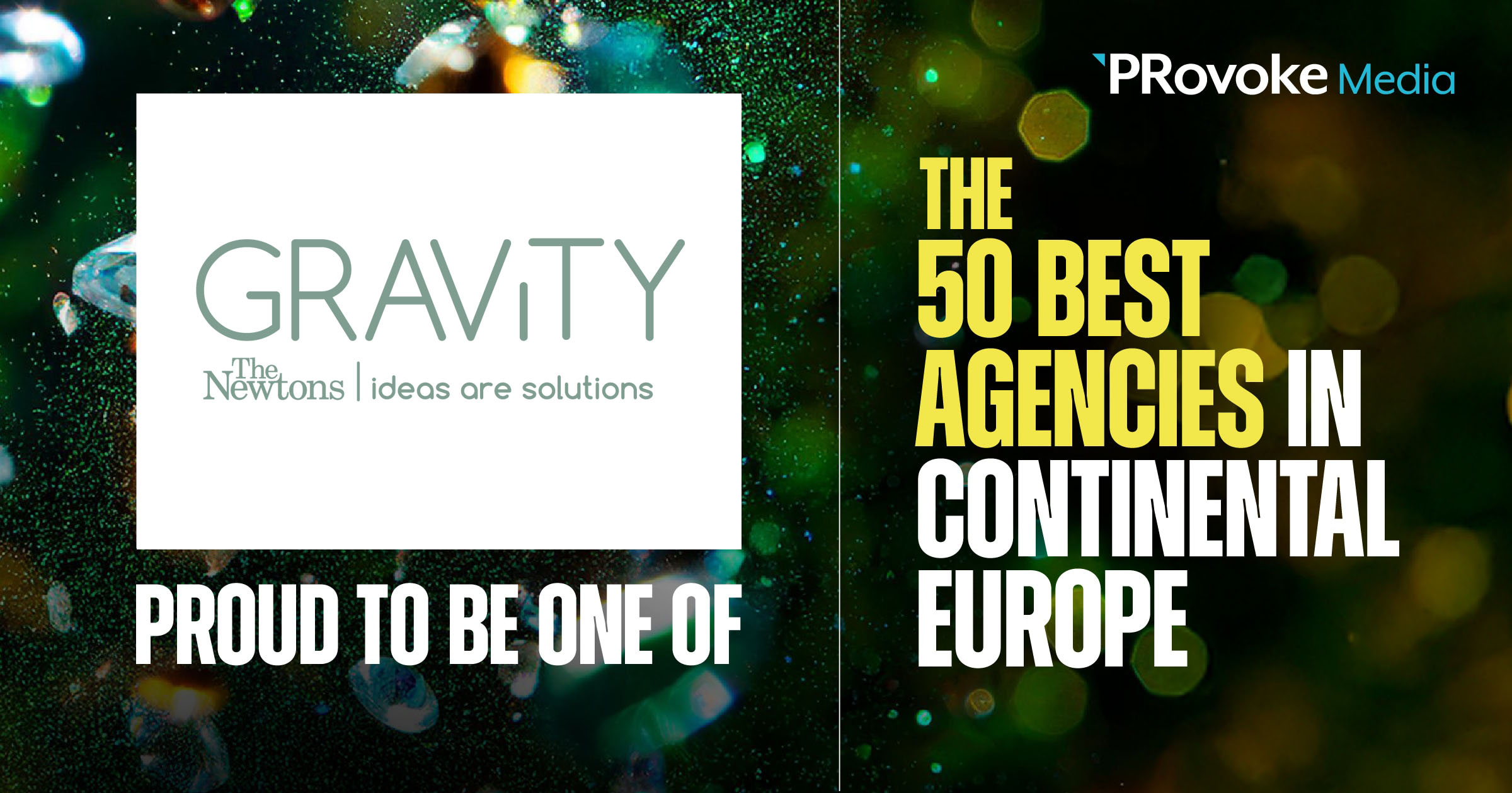 Gravity The Newtons: Στη λίστα 50 Best Agencies in Continental Europe