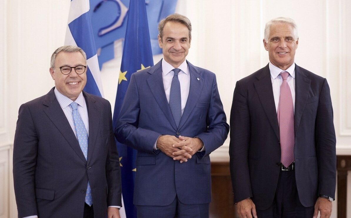 Για το ρόλο της Ελλάδας στην ανάπτυξη της Ευρωζώνης, μίλησαν οι κ.κ. Μητσοτάκης, Orcel, Ψάλτης