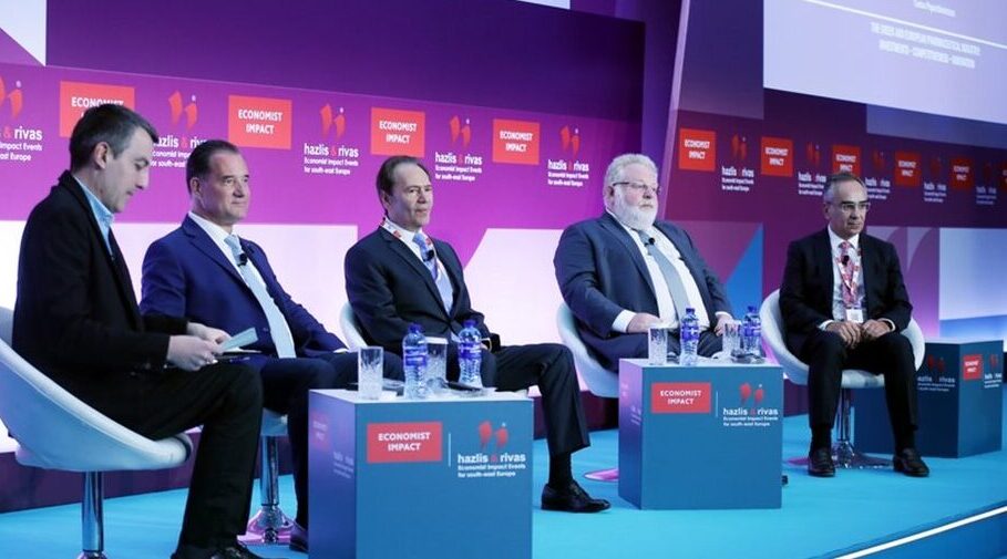 Στη στρατηγική σημασία της φαρμακοβιομηχανίας, εστίασαν Αδ. Γεωργιάδης, Θ. Τρύφων, Δ. Δέμος, Β. Κοντοζαμάνης