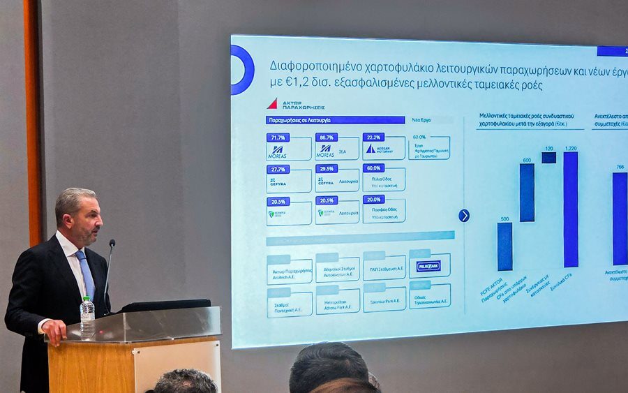 Ενώθηκαν οι δύο δραστηριότητες της Aktor, οι κατασκευές και οι παραχωρήσεις, ενδεχόμενο νέων εισαγωγών
