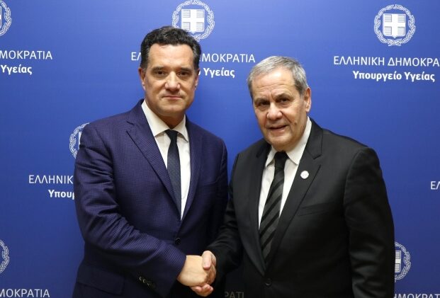 Άδωνις Γεωργιάδης: Συνάντηση με τον νεο πρόεδρο του ΠΙΣ Κωνσταντίνο Κουτσόπουλο