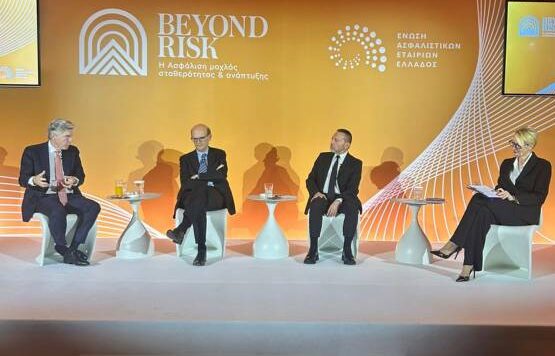 Στον κομβικό ρόλο των ασφαλίσεων, εστίασαν Α. Σαρρηγεωργίου, F. Courtois, Γ. Στουρνάρας, στην ΕΑΕΕ