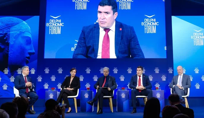 Για τη βιομηχανία, επιταχυντή της οικονομίας, μίλησαν Ρ. Αικατερινάρη, Χ. Μπαλάσκας, S. Atanasov