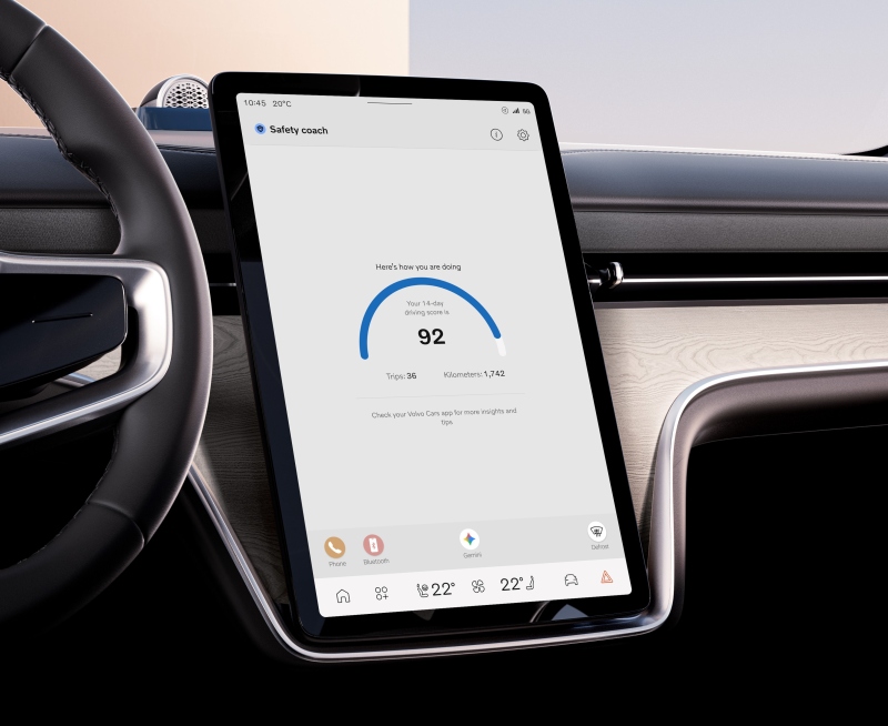 Volvo: Βοηθά για ασφαλούς οδηγούς, η εφαρμογή Safety Coach
